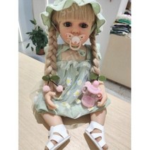 리본돌 시뮬레이션 아기 인형 애기 55cm 세트 선물 관절인형 애착인형, C