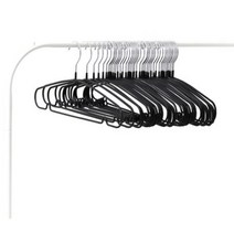 홈앤하우스 모노 논슬립 라운딩 옷걸이, 블랙, 50개입