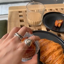 【아침 햇살】S925 스털링 실버 한국어 동대문 인터넷 연예인 트렌디 일본과 한국의 반지 오픈 간단한 반지