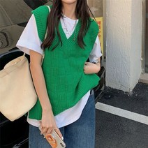 노르딕스웨터 여성 스웨터 조끼 빈티지 녹색 streetwear 예술적인 디자인 바이브 트리코 y2k 민소매 점퍼 v-neck sueters teens ins 남자 친구