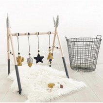 원목모빌대 신생아방 침대 모빌거치대 꾸미기, A