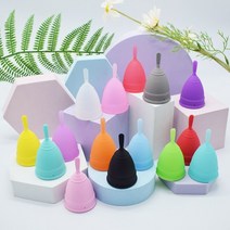 생리컵 생리컵추천 위생생리컵 실리콘 생리 컵 생리 컵 긴 손잡이는 자유롭게자를 수 있습니다 생리 менструальная чаша, l, 하늘색