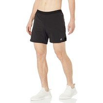 Superdry 남성용 Run 프리미엄 레이어드 반바지 블랙.