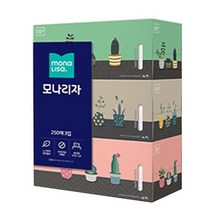 모나리자 미용티슈 정사각 갑티슈 각티슈 250매 3팩, 본상품선택, 1개