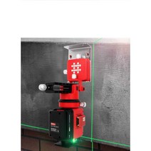 평면 수평기 적외선 건설장 옥외 빗트 레이저 배터리, 12선 녹색 쉘 7912F 듀얼 배터리