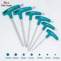 수공구세트 목공 수공구 전기수공구 t-핸들 스패너 allen key hex wrench cr-v alloy flat head hexagon universal hand tool, 금