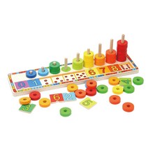 5살 숫자공부 수세기 교구 소근육 링끼우기 어린이 셈하기 아기 3세 놀이 숫자익히기 4세