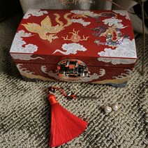 나전칠기 주얼리 박스 결혼 선물 우드 고급 귀걸이 목걸이 수납함 동양식 상자, 12번