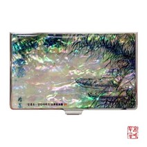 기타 바보사랑[두레공예]김홍도 - 강안야박도 자개 휴대명함집