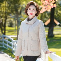 Ogfaour 엄마 가을 겨울 패딩 패션 중년 여성 가을 겨울 두꺼운 패딩 빅사이즈 코트 A221110515