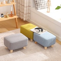 럭키줌마 풋스툴 의자다리 사무실 책상 발받침대 발판 발해먹 간이의자, 스카이블루