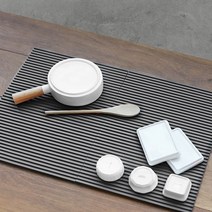 리본제이 항균 실리콘 드라잉매트 식기건조대, 화이트