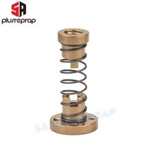 3D 프린터 부품 T8 리드 나사 OD 8mm 피치 2mm 150mm 200mm 250mm 300mm 350mm 400mm 500mm Reprap Z 축용 황동 너트, 500mm long, with anti nut