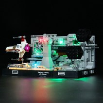 레고 BBL 스타워즈 데스스타 참호 돌파 디오라마 75329 LED 조명 램프 세트 DIY 디스플레이, 기본형