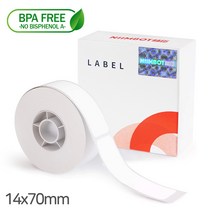 시노링크 라벨프린터 NIIMBOT 님봇 D11 D110 라벨지 A-10) 화이트 14x70