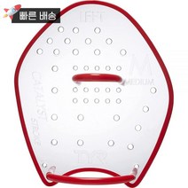 티어 TYR 카탈리스트 수영 스트로크 트레이닝 핸드 패들 433646, M - Red