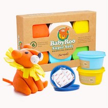 유아 집콕놀이 친환경 클레이 6색 찰흙놀이 미술놀이 촉감운동 곡물로만든