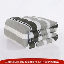 지퍼형 요솜 정품 화이트 매트리스 아미 그린 코튼 패드 싱글 유닛 아미 그린 매트리스 밀리터리 트레이닝 매트리스 핫멜트 코튼 패드, 공장 직매 정품 품질, Q.회색과 흰색 면 매트리스 3.5 캐티 100X200