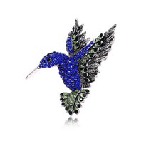 하이 엔드 라인 석 hummingbird 브로치 동물 컬러 다이아몬드 브로치 브로치 의류 액세서리 브로치