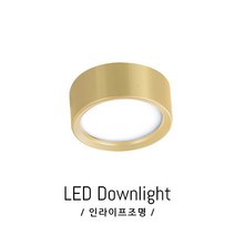 인라이프조명 IE-135 COB5W 주광색6000K 일체 골드 스냅 거실 베란다 드레스룸 천장 복도 매장 계단 직부 전등 인테리어 KS