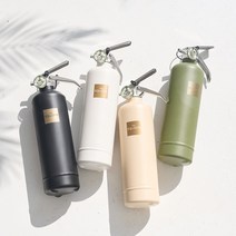 더스퀘어 차량용 디자인 분말 ABC 소화기 무광 1kg, 무광 화이트