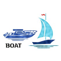 대문닷컴 스텐실 도안(ST-3470)(ST-6193)보트, ST-6193, 1개