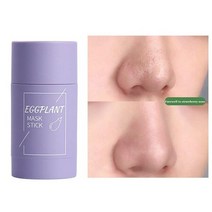 녹차 오일 컨트롤 세정 고체 마스크 여드름 가지클렌징 웨어러블 마스크 녹차정화 클레이 스틱 마스크 오일 컨트롤 솔리드 마스크 딥 클리닝 보습 마스크, 가지 팩 1개