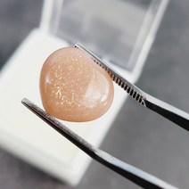 천연 원석 선스톤 하트 준보석