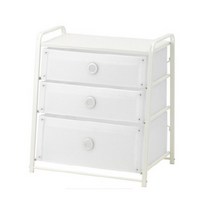 이케아 LOTE 로테 3칸서랍장 화이트55x62 cm 302.937.23