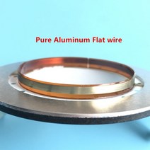 RCF ND350 44.4 코어 네오디뮴 고음 특수 수리 트위터 보이스 코일 혼 액세서리, 02 pure Aluminum Flat