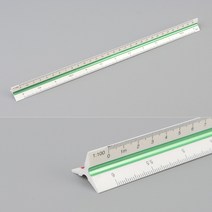삼각스케일자 30cm자 15cm자 제도용방안자 도면용자 문구자 설계 건축 인테리어, 제품선택, 15cm - 고배율