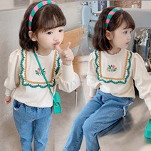 까꿍맘 봄.가을신상/ P03.자수데님2종 여아 아동 키즈 청바지세트