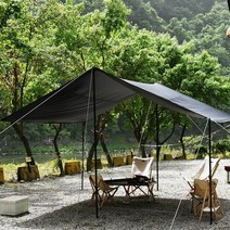 BUCK703 캠핑 블랙코팅 암막 렉타타프 중형 풀세트 3000X3000, 선택:블랙코팅 렉타타프 풀세트 중형3000X3000, 단품