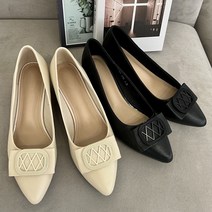 슈리오 여성 소가죽 편한 구두 수제화 4cm