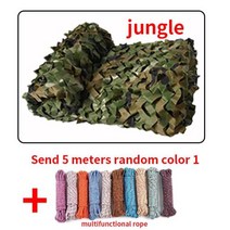야외차양차광막그늘막 더블 보강 그물 사냥 훈련 네트 커버 자동차 텐트 멀티 사이즈, Jungle camouflage+3x4m