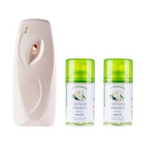 묻따 화장실 타이머 방향제 자동 분사기 실내용 업소용, 아카시아, 분사기(기본형)+향캔2개