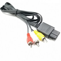 18M 닌텐도 64 오디오 TV 비디오 코드 AV 케이블 슈퍼 게임큐브 N64 SNES 게, 1.Black