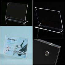 템팜 프레임 자석 아크릴 쇼케이스A5 가로 아크릴가격표 자석고정 스탠드게시판