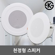 천정형 실링 스피커 매입형 원형 아파트 오피스텔 원룸 매장 학교 호텔 복도 세대 안내방송 천정스피커 천장스피커 실링스피커 매립형 전관방송 방송용, 06.인터엠 4인치 천정형 스피커 원형 3W