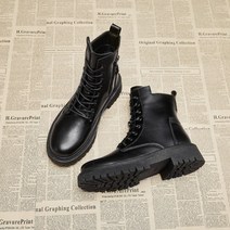 유블리 여성 기모 따뜻한 가죽 부츠