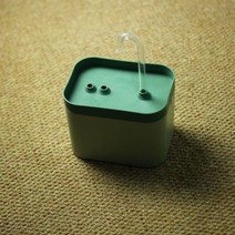 고양이 물 분수 자동 필터 USB 전기 음소거 고양이 술꾼 그릇 고양이를 위한 재순환 여과 음주기 애완 동물 물 디스펜서 15l, Drak green+US Plug