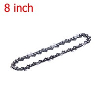 4/6/8 인치 전동 톱 체인 가이드 바 세트 키트 우드 커터 정원 전동 공구 부착 부품, 8 inch Chain