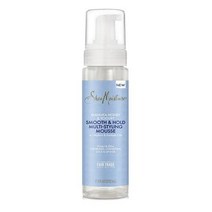 SheaMoisture 마누카 허니 앤 요거트 스무스 앤 홀드 멀티 스타일링 헤어 무스 영양 212.6g(7.5온스)