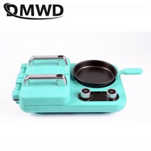 샌드위치 쿠커 양면 토스트 핫샌드위치 메이커 110V/220V 파니니 샌드위치 메이커 아침 식사 스테이크 그, 03 no cook pot blue_03 UK