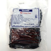 전오 케이블타이 선정리 국산 100MM 1000개 전선정리, 흑색, 100MM(1000개 )