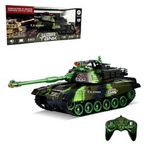 탱크 RC 대전모드 WAR TANK RC 무선조종 RC카 배틀 워탱크 0139 (대형) 어린이 선물용 야외 실내 서바이벌 작동완구 장난감, 0139_카모그린