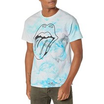 Rolling Stones 홀치기 염색 티 화이트. X-Large