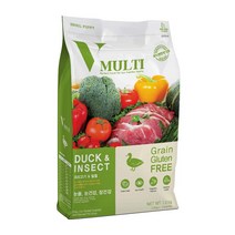 서울퍼피 V멀티 사료 인섹트 오리고기 습식 사료 눈물 장건강(1.2kg)