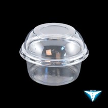 DL-500 투명 과일컵용기 델리컵용기 디저트컵 베이커리 견과류 푸딩 머핀컵 테이크아웃컵 돔뚜껑 200개세트