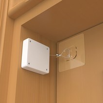 자동문 닫이 오토 도어 클로저 / 자동 문닫힘 와이어 장치 화이트 1.2m, 1개